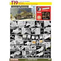 DR6496SP ドラゴン 1/35 WW.II アメリカ軍 T19 105mm 自走榴弾砲 アルミ砲身/3Dプリント ヘッドライトガード&ホーンガード 付属