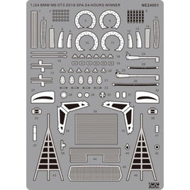 NE24001 nunu 1/24 1/24 レーシングシリーズ BMW M6 GT3 2016 スパ24時間レース ウイナー用 ディテールアップパーツ