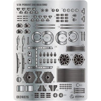 EX24026 プラッツ/BEEMAX 1/24 プジョー 306 MAXI EVO2 1998 モンテカルロラリー クラスウィナー用ディテールアップパーツ