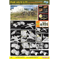 DR6522SP ドラゴン 1/35 WW.II ドイツ軍88mm対戦車砲 Pak 43/3 L/71 簡易砲架付 アルミ砲身/3Dプリントマズルブレーキ/金属