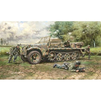 IT6561 イタレリ 1/35 WW.II ドイツ軍 Sd.Kfz.10 デマーグ D7 降下猟兵フィギュア 4体付属
