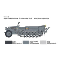 IT6561 イタレリ 1/35 WW.II ドイツ軍 Sd.Kfz.10 デマーグ D7 降下猟兵フィギュア 4体付属