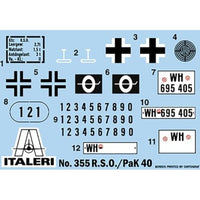IT0355 イタレリ 1/35 WW.II ドイツ軍 7.5cm PaK40/4搭載型 RSO