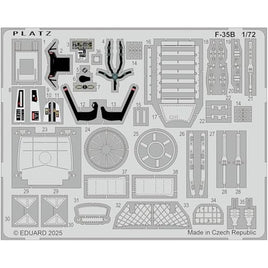 M72-70 プラッツ 1/72 1/72 航空自衛隊 F-35B ライトニングII用 エッチングパーツ