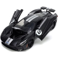 JADA33882 JADA TOYS 1/24 2017 フォード GT プライマーブラック/ホワイトライン
