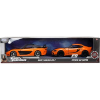 JADA32910 JADA TOYS 1/32 ハン マツダ RX7/トヨタ スープラ (オレンジ/ブラック) 2台セット