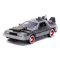 JADA32166 JADA TOYS 1/24 バック・トゥ・ザ・フューチャー パート III タイムマシーン (デロリアン) 点灯ギミック付