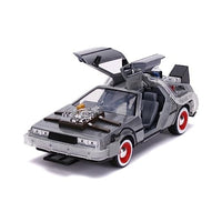 JADA32166 JADA TOYS 1/24 バック・トゥ・ザ・フューチャー パート III タイムマシーン (デロリアン) 点灯ギミック付