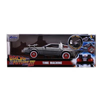 JADA32166 JADA TOYS 1/24 バック・トゥ・ザ・フューチャー パート III タイムマシーン (デロリアン) 点灯ギミック付