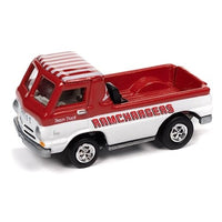 JLSP351A Johnny Lightning 1/64 1965 ダッジ A-100 レッド & クローズ トレーラー 'RAMCHARGERS'
