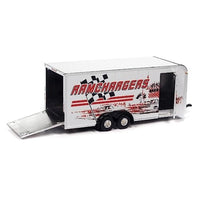 JLSP351A Johnny Lightning 1/64 1965 ダッジ A-100 レッド & クローズ トレーラー 'RAMCHARGERS'