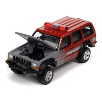 JLSP352B Johnny Lightning 1/64 1998 ジープ チェロキー & ボート/トレーラー  グレー/レッド 'TRAVERSE BAY'