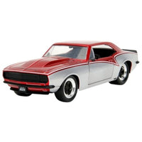 JADA34719 Jada Toys 1/24 1967 シェビー カマロ シルバー/レッドメタリック
