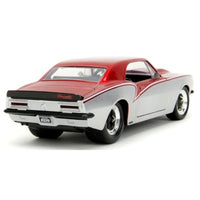 JADA34719 Jada Toys 1/24 1967 シェビー カマロ シルバー/レッドメタリック