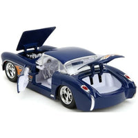 JADA35031 Jada Toys 1/24 1957 シェビー コルベット ダークブルー/フレーム