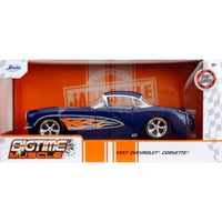 JADA35031 Jada Toys 1/24 1957 シェビー コルベット ダークブルー/フレーム