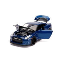 JADA31142 Jada Toys 1/18 F&F 7 2009 ニッサン GT-R R35 ブルー/ブラック(ブライアン)              ブライアン フィギュア付/ライ
