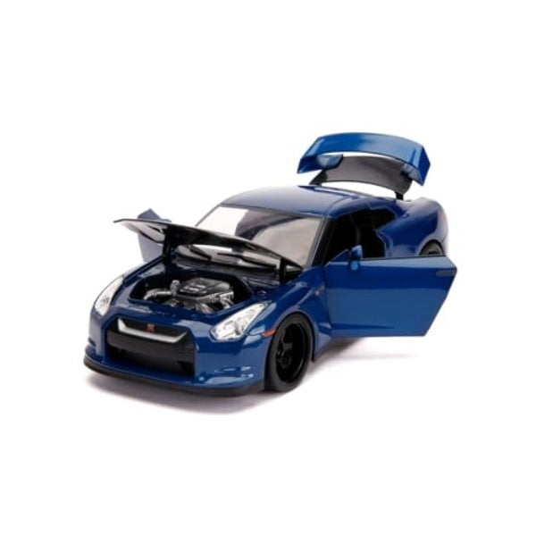 JADA31142 Jada Toys 1/18 F&F 7 2009 ニッサン GT-R R35 ブルー/ブラック(ブライアン) ブライアン フィギュア付/ライ