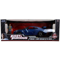 JADA31142 Jada Toys 1/18 F&F 7 2009 ニッサン GT-R R35 ブルー/ブラック(ブライアン)              ブライアン フィギュア付/ライ