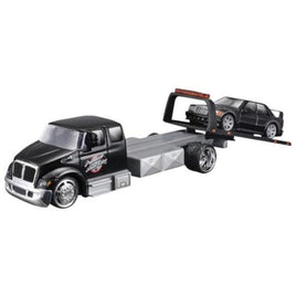 MS15055MB Maisto 1/64 インターナショナル デュラスター フラットベッド / 1990 メルセデスベンツ 190E ブラック