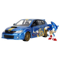 JADA35871 Jada Toys 1/24 2012 スバル インプレッサ WRX STI ソニック・ザ・ヘッジホッグ フィギュア付
