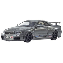 K07130LGR 京商オリジナル 1/64 [MOTN] 日産 スカイライン R34 GT-R ニスモ CRS Ver. LED搭載 (グレー)