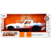 JADA35205 Jada Toys 1/24 1966 シェビー コルベット #66 ホワイト