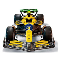 BUR38215NS ブラゴ 1/43 マクラーレン F1 チーム MCL38(2024) モナコGP セナスペシャル仕様 No.4 L.ノリス ヘルメット付