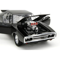 JADA33721 JADA TOYS 1/24 F&F 1970 ダッジ チャージャー R/T ブラック (トゥルースペック)