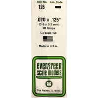 80EG126 プラボウ 平棒 厚さ 0.5mm x 幅 3.2mm x 長さ 350mm