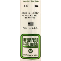 80EG147 プラボウ 平棒 厚さ 1.0mm x 幅 4.0mm x 長さ 350mm
