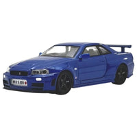K07130LBL 京商オリジナル 1/64 [MOTN] ニスモ R34 GT-R Z-tune LED搭載(ベイサイドブルー)