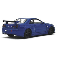 K07130LBL 京商オリジナル 1/64 [MOTN] ニスモ R34 GT-R Z-tune LED搭載(ベイサイドブルー)