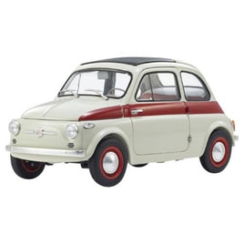 KS08966SLG 京商オリジナル 1/18 フィアット ヌォーバ 500 スポーツ (ライトグレー/レッドライン)