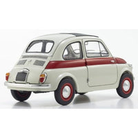 KS08966SLG 京商オリジナル 1/18 フィアット ヌォーバ 500 スポーツ (ライトグレー/レッドライン)