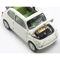KS08966WA 京商オリジナル 1/18 フィアット ヌォーバ 500 アクセサリー付 (アイボリー)