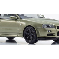 KS03936MJ KYOSHOオリジナル 1/43 日産 スカイライン R34 GT-R VスペックⅡNur (ミレニアムジェイド)