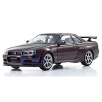 KS03936P KYOSHOオリジナル 1/43 日産 スカイライン R34 GT-R Vスペック (ミッドナイトパープル III)