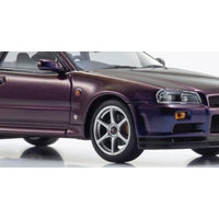 KS03936P KYOSHOオリジナル 1/43 日産 スカイライン R34 GT-R Vスペック (ミッドナイトパープル III)