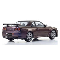 KS03936P KYOSHOオリジナル 1/43 日産 スカイライン R34 GT-R Vスペック (ミッドナイトパープル III)