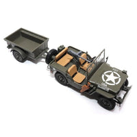 MPC23200 Miritaria 1/43 ウィリス ジープ 1/4トン アメリカ軍 ユーティリティ トラック(トレーラー付)
