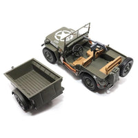MPC23200 Miritaria 1/43 ウィリス ジープ 1/4トン アメリカ軍 ユーティリティ トラック(トレーラー付)