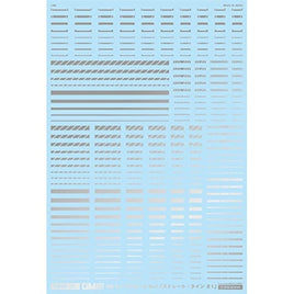 GM-190 FREE GM ラインデカール No.7「ストレート・ライン #1 」シルバー