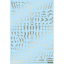 GM-641 1/144 GM ラインデカール No.14「デュアルライン」ゴールド