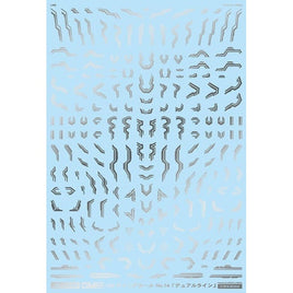 GM-642 1/144 GM ラインデカール No.14「デュアルライン」シルバー