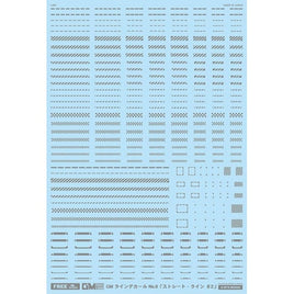 GM-645 FREE GM ラインデカール No.8「ストレート・ライン #2」グレー
