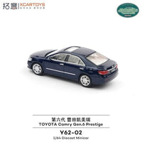Y62-02  拓意(XCARTOYS) 1/64 Toyota Camry Gen 6 Prestige - Metallic Blue