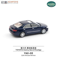 Y62-02  拓意(XCARTOYS) 1/64 Toyota Camry Gen 6 Prestige - Metallic Blue
