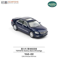 Y62-02  拓意(XCARTOYS) 1/64 Toyota Camry Gen 6 Prestige - Metallic Blue