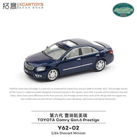 Y62-02  拓意(XCARTOYS) 1/64 Toyota Camry Gen 6 Prestige - Metallic Blue